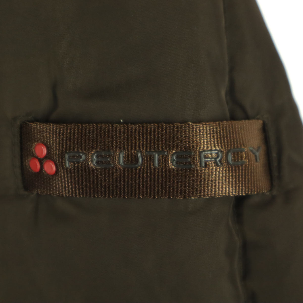 美品 PEUTEREY ピューテリー フード付 ダウンジャケット M ブラウン メンズ