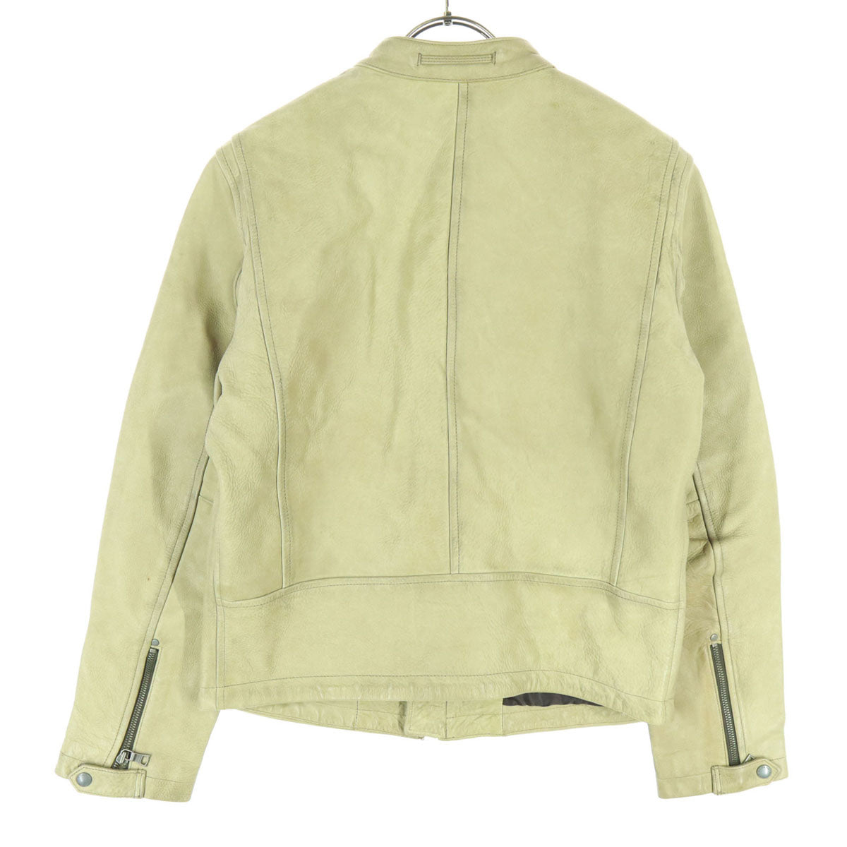 Banana Republic バナナリパブリック 長袖 シングル レザージャケット M ブラウン系 牛革 メンズ