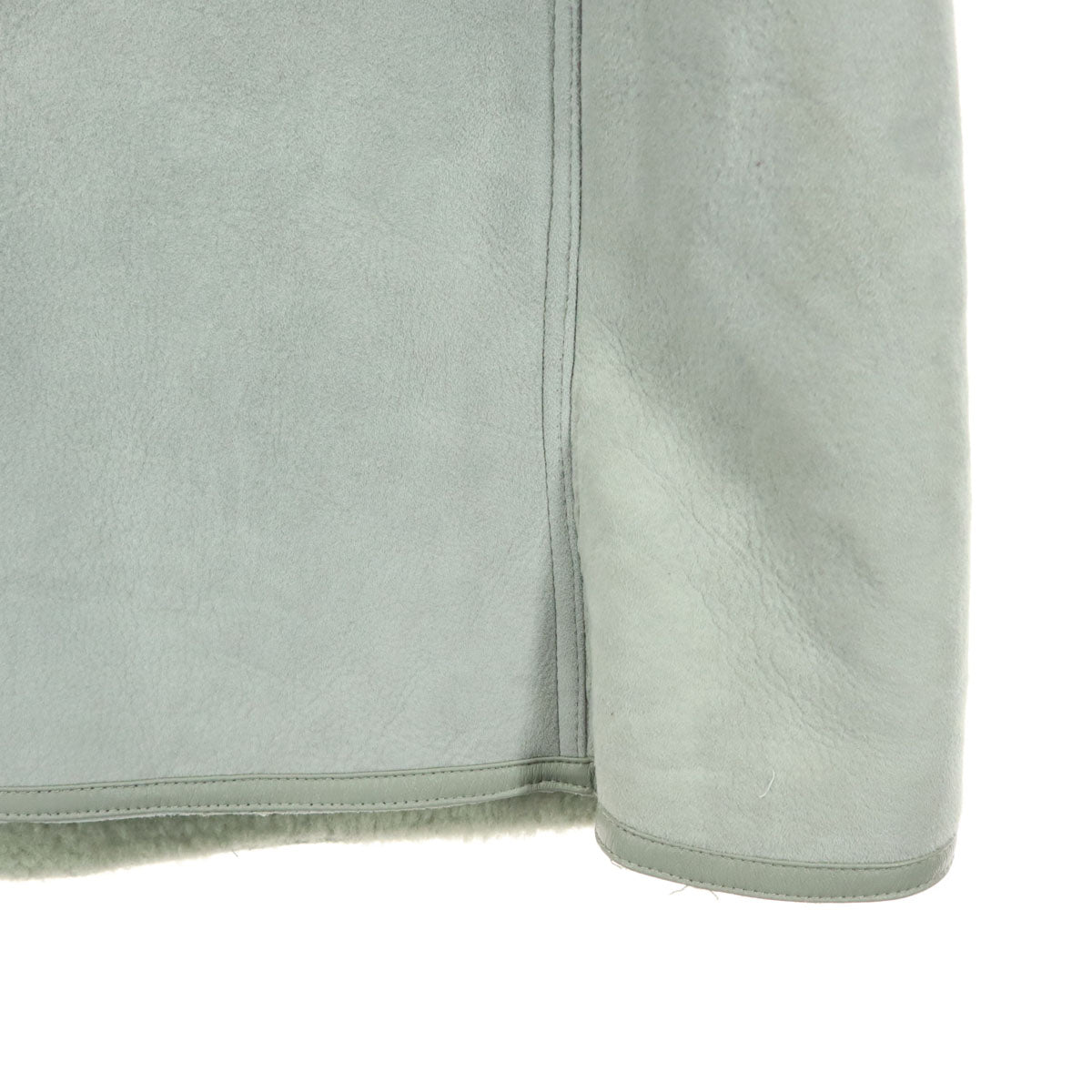 美品 adagietto 長袖 ロング ムートンコート 3L グレー レディース