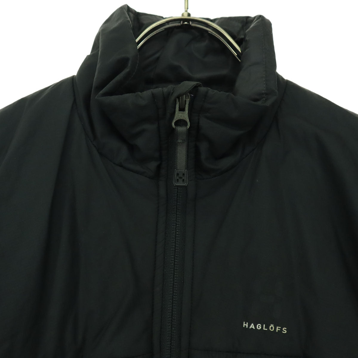 HAGLOFS ホグロフス プリント ノースリーブ 中綿ベスト S ブラック メンズ