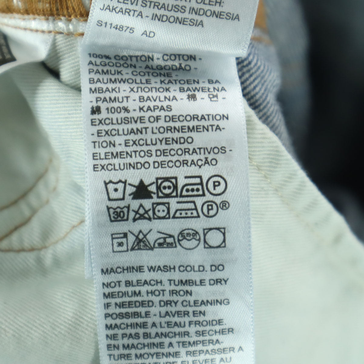 美品 Levi's リーバイス コットン デニムパンツ w31 ブルー系 505 メンズ