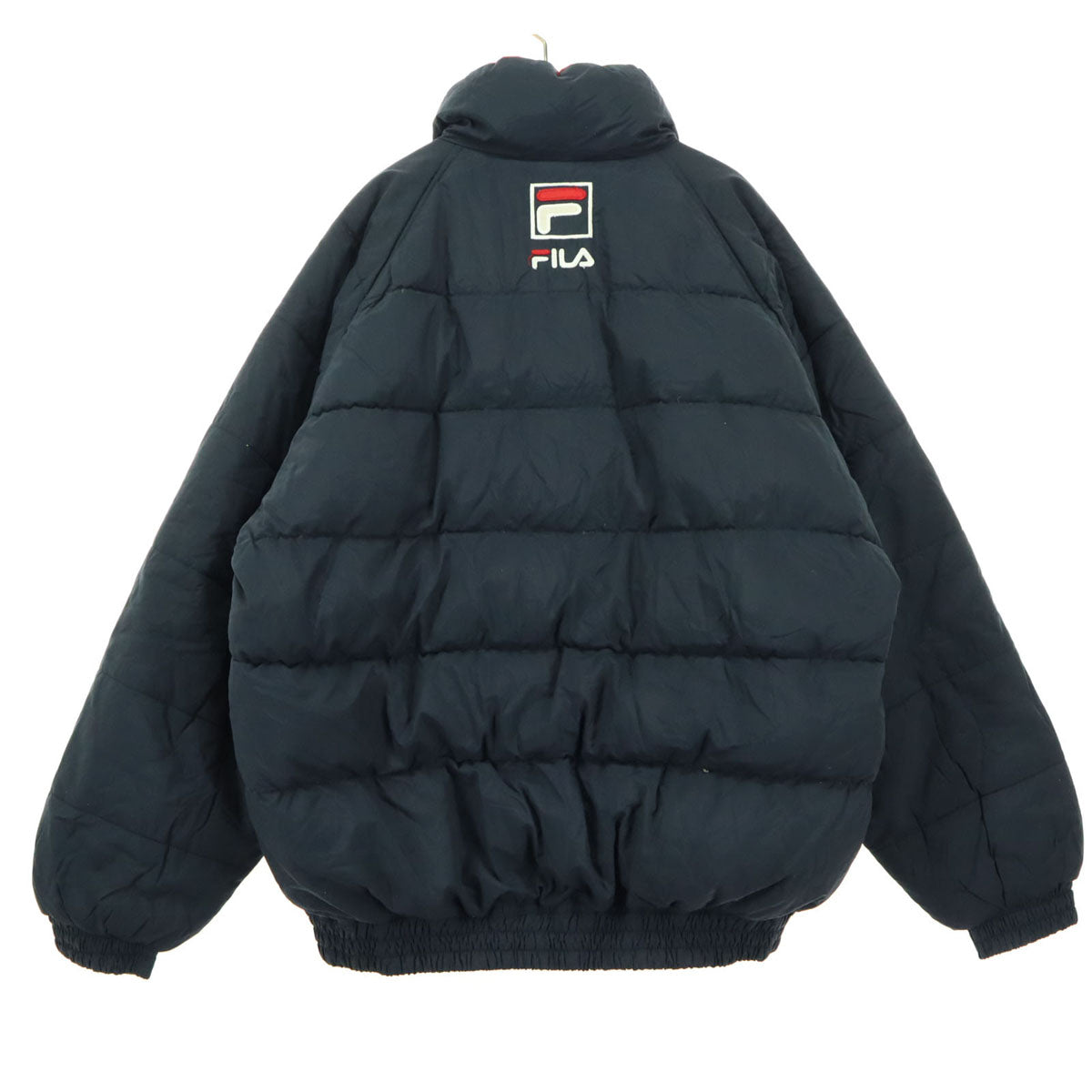 FILA フィラ 90s オールド 長袖 ダウンジャケット L ブラック系 メンズ