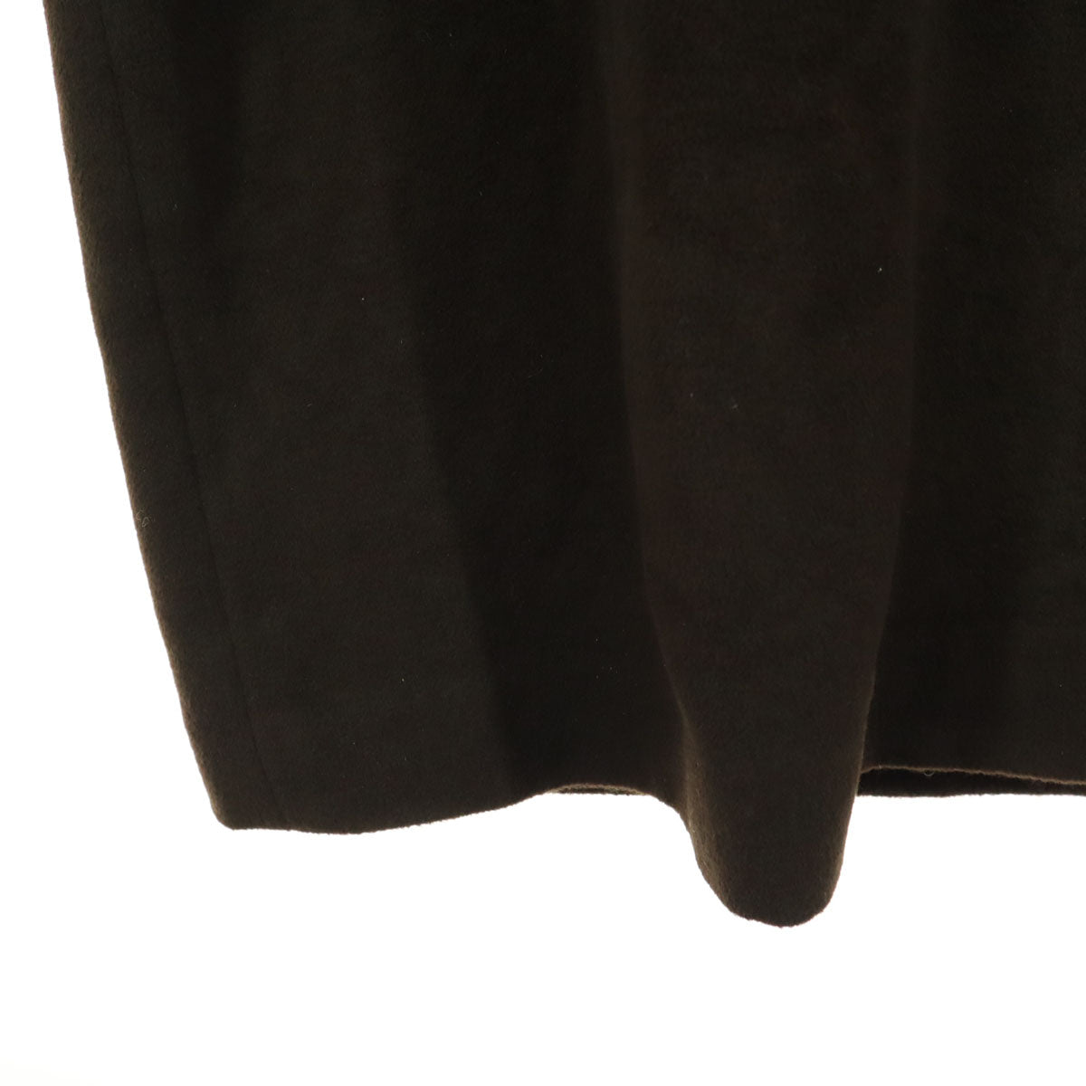 美品 Jolivielle ジョワリエ 長袖 ファーフード ウール ロングコート 11 ブラウン レディース