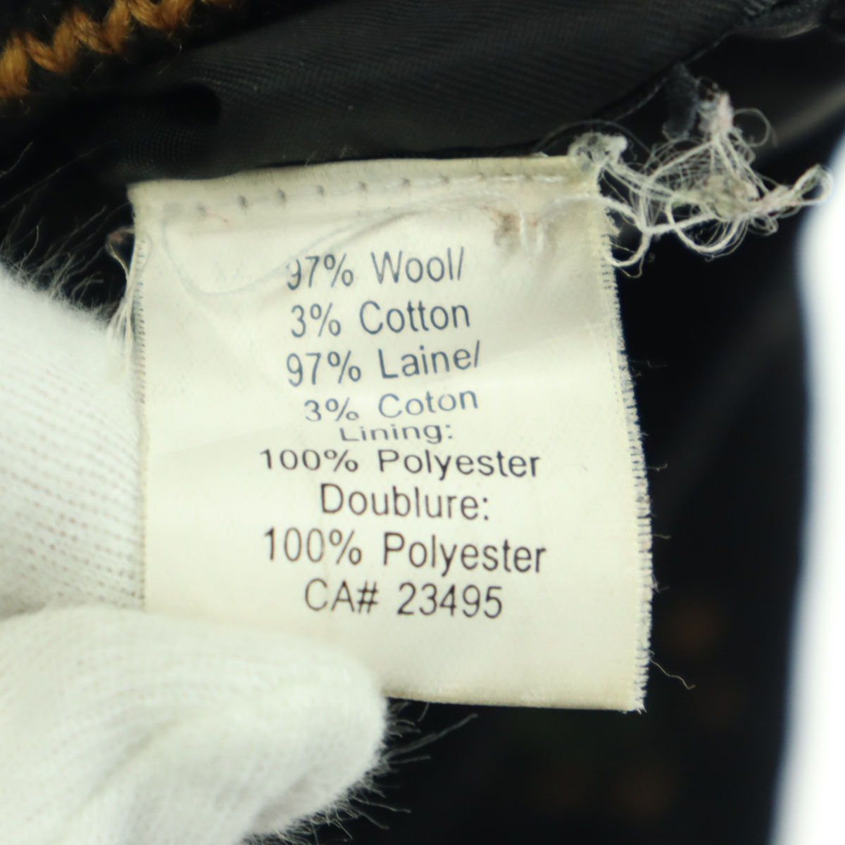 ICELANDIC DESIGN アイスランディックデザイン ウール ペイズリー柄 長袖 ノーカラー ニット カーディガン L ブラック 中綿入り レディース