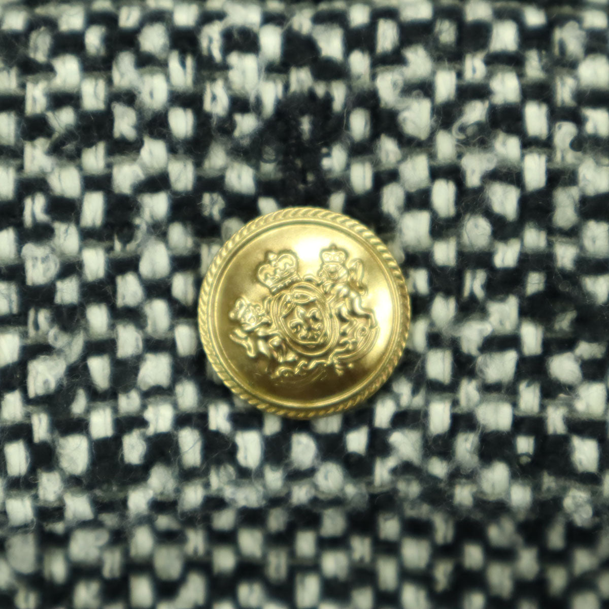 美品 Mila Owen ミラオーウェン ツイード 金ボタン ノーカラージャケット O グレー 09WFJ234015 レディース