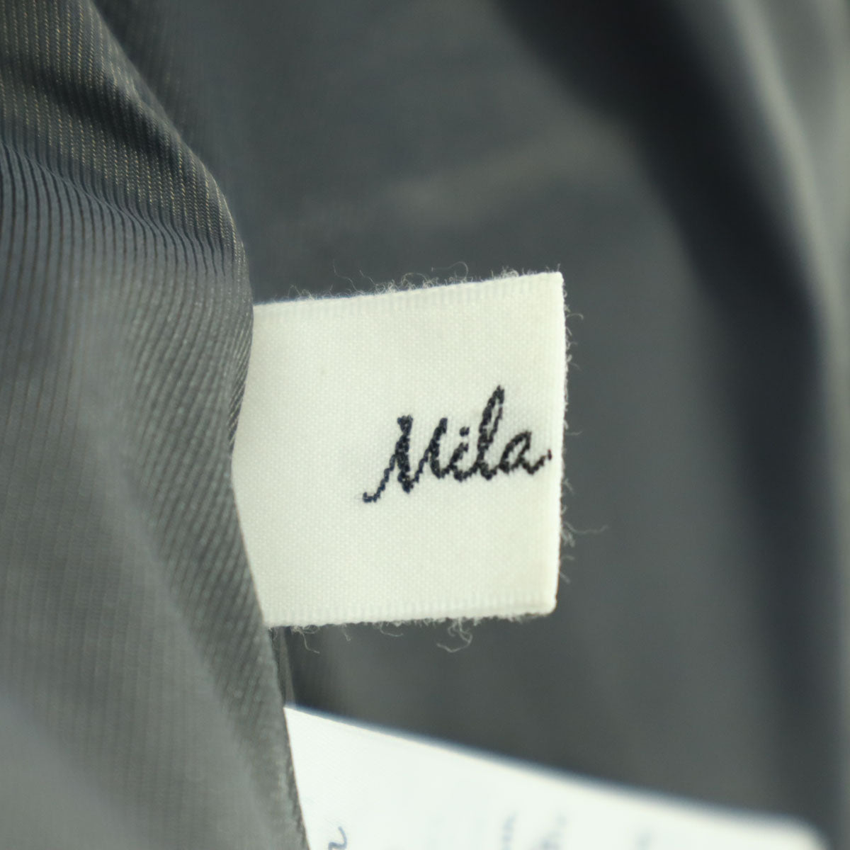 美品 Mila Owen ミラオーウェン ツイード 金ボタン ノーカラージャケット O グレー 09WFJ234015 レディース