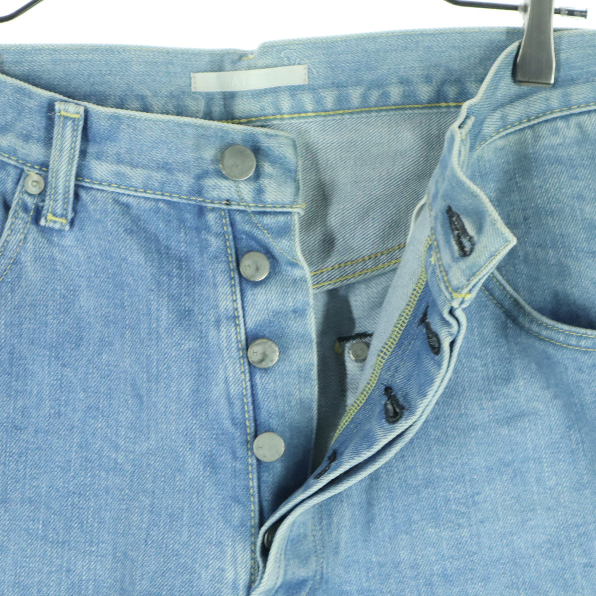 HATSKI ハツキ 日本製 ワイドデニムパンツ 3 ブルー メンズ