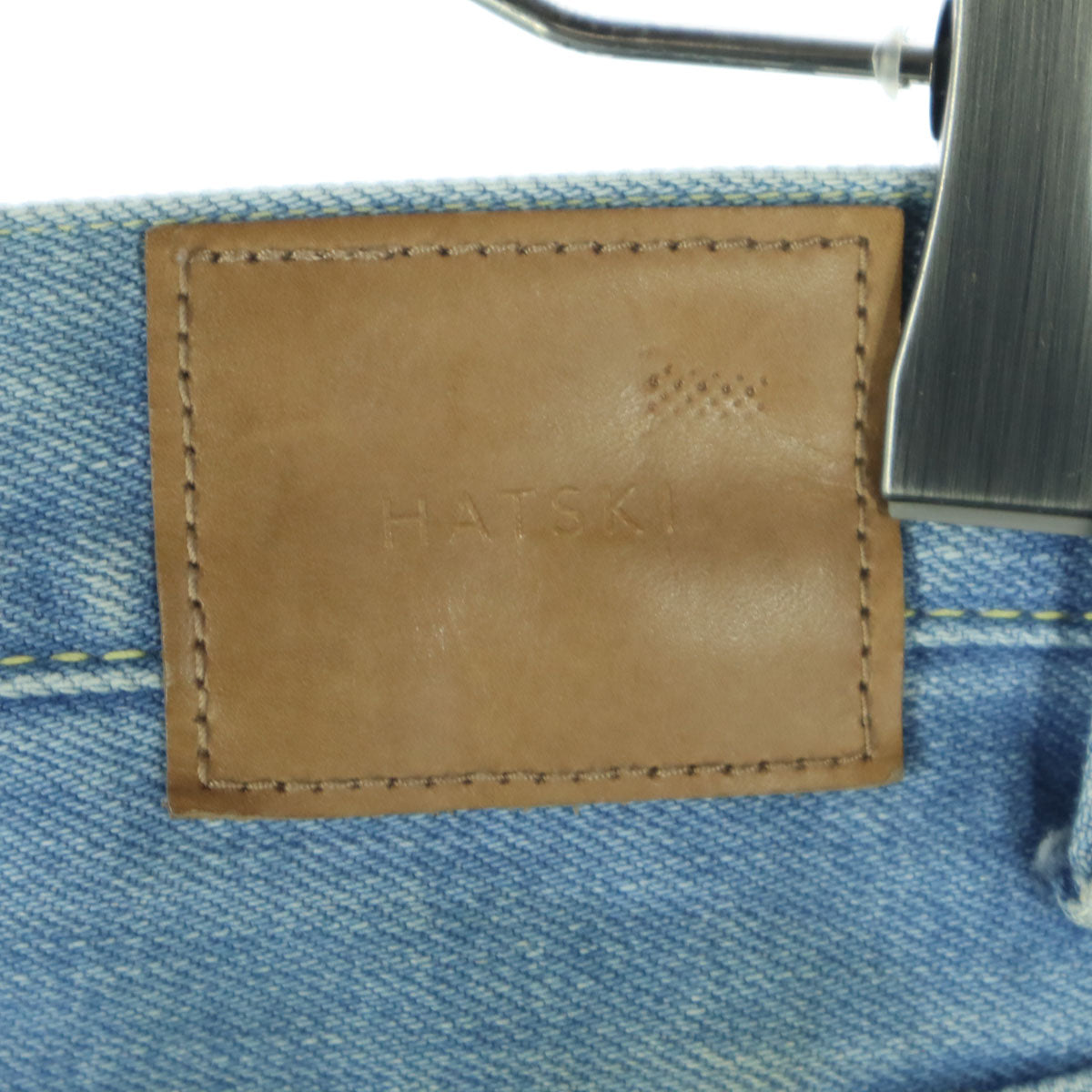 HATSKI ハツキ 日本製 ワイドデニムパンツ 3 ブルー メンズ