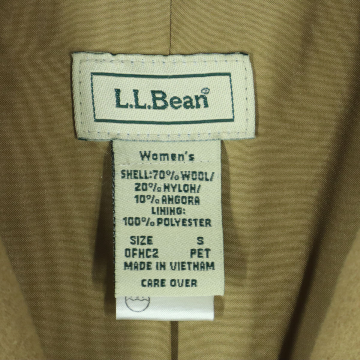 美品 L.L.Bean エルエルビーン 長袖 ショート丈 サファリジャケット S ブラウン レディース