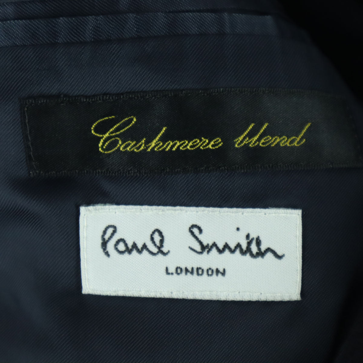 Paul Smith LONDON ポールスミスロンドン 長袖 テーラード ウールジャケット L ネイビー メンズ