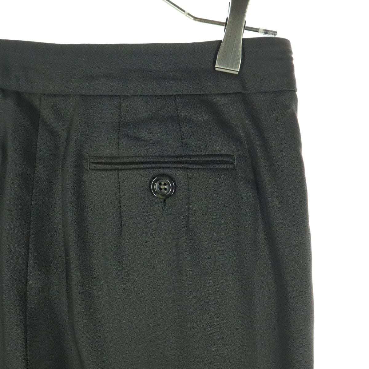 美品 SPORTMAX スポーツマックス ポルトガル製 ウール スラックスパンツ 36 グレー レディース