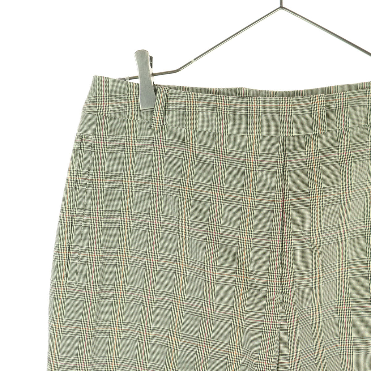 美品 LANVIN SPORT ランバンスポール グレンチェック スラックスパンツ 40 ブラック系 レディース