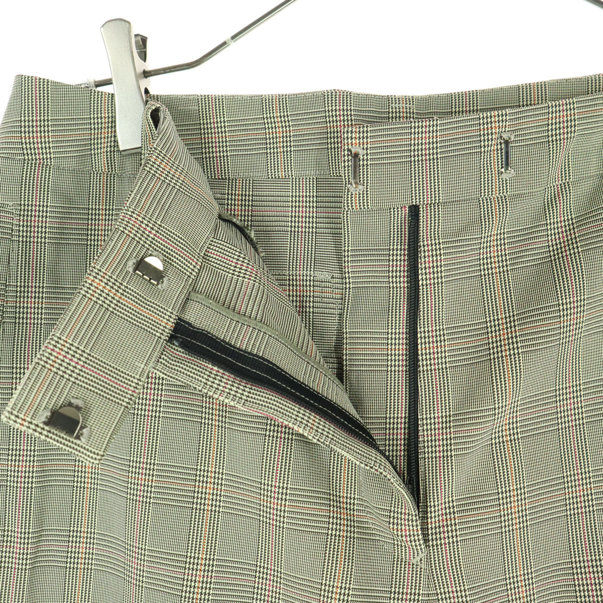 美品 LANVIN SPORT ランバンスポール グレンチェック スラックスパンツ 40 ブラック系 レディース