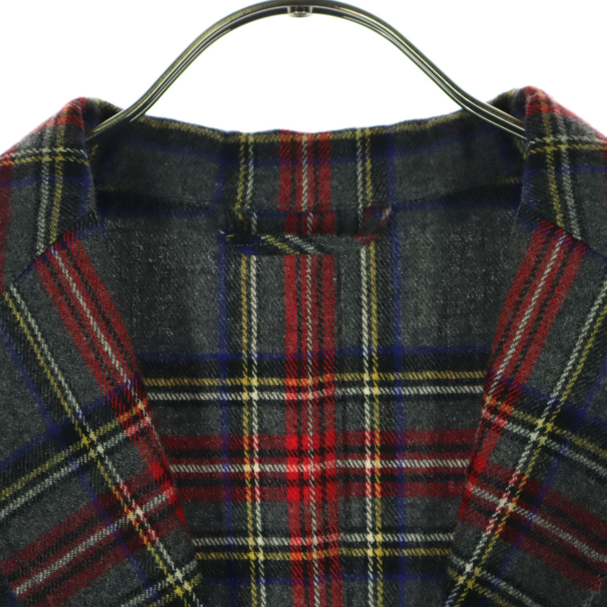 美品 Psycho Bunny サイコバニー 日本製 チェック柄 長袖 ブレザー M グレー系 メンズ