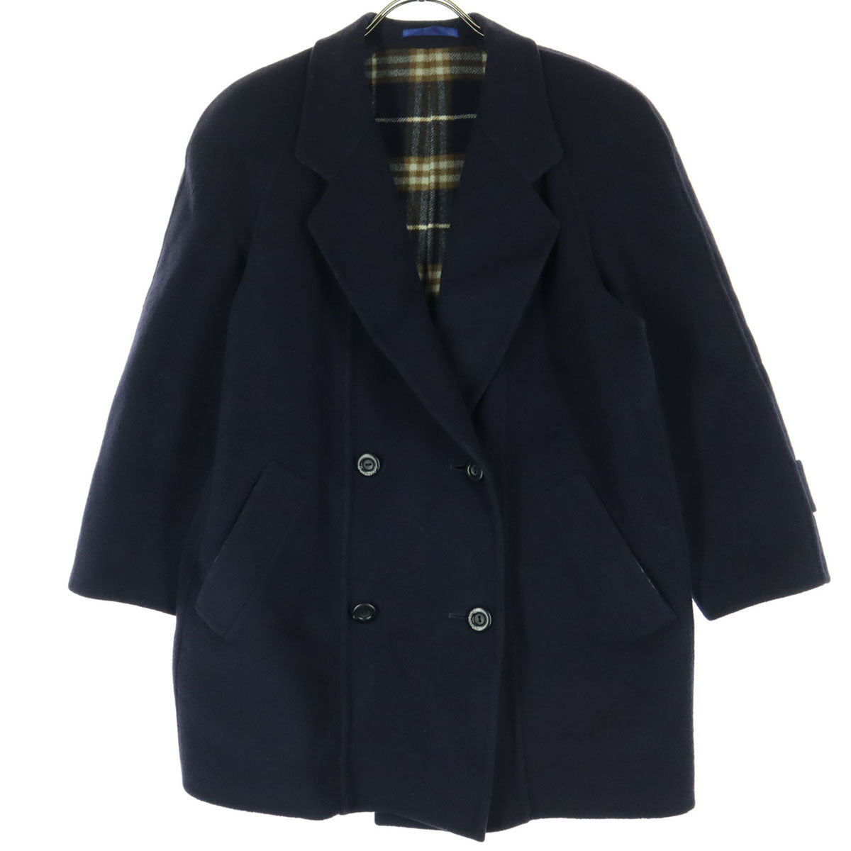 Burberrys バーバリーズ 長袖 ダブルボタン ウール ジャケット 7AP ネイビー C-TK83 レディース Burberrys バーバリーズ 長袖 ダブルボタン ウール ジャケット 7AP