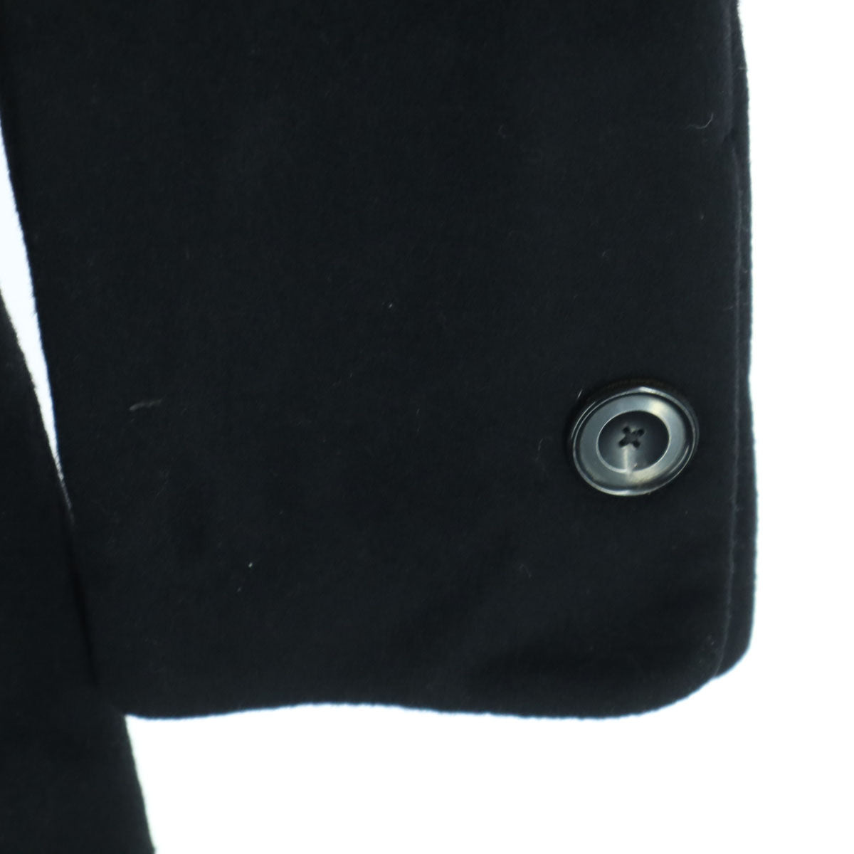 美品 TOMORROWLAND トゥモローランド 日本製 カシミヤ 長袖 ステンカラーコート 38 ブラック レディース