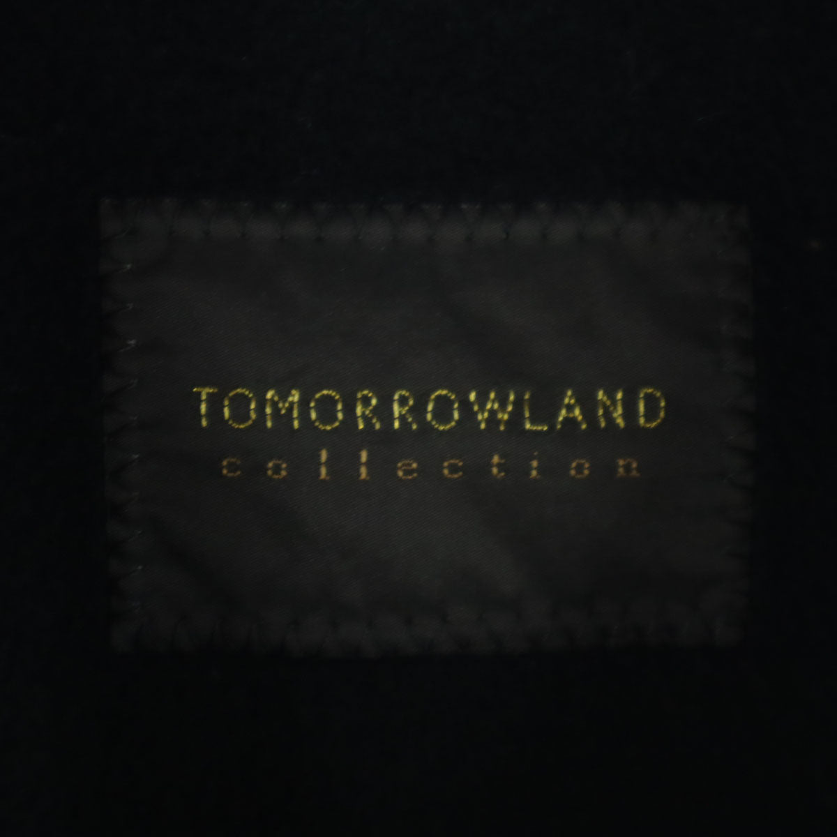 美品 TOMORROWLAND トゥモローランド 日本製 カシミヤ 長袖 ステンカラーコート 38 ブラック レディース
