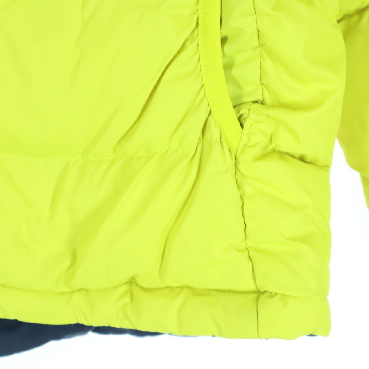 mont-bell モンベル リバーシブル ワンポイントロゴ ツートンカラー 長袖 ダウンジャケット 150 ネイビー キッズ