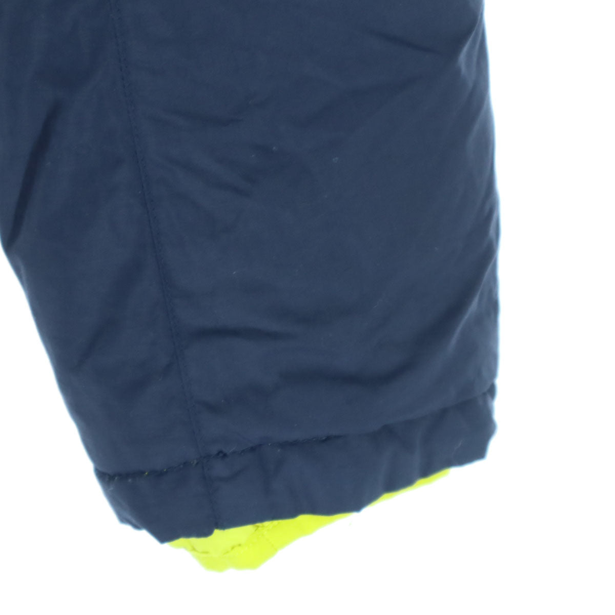 mont-bell モンベル リバーシブル ワンポイントロゴ ツートンカラー 長袖 ダウンジャケット 150 ネイビー キッズ