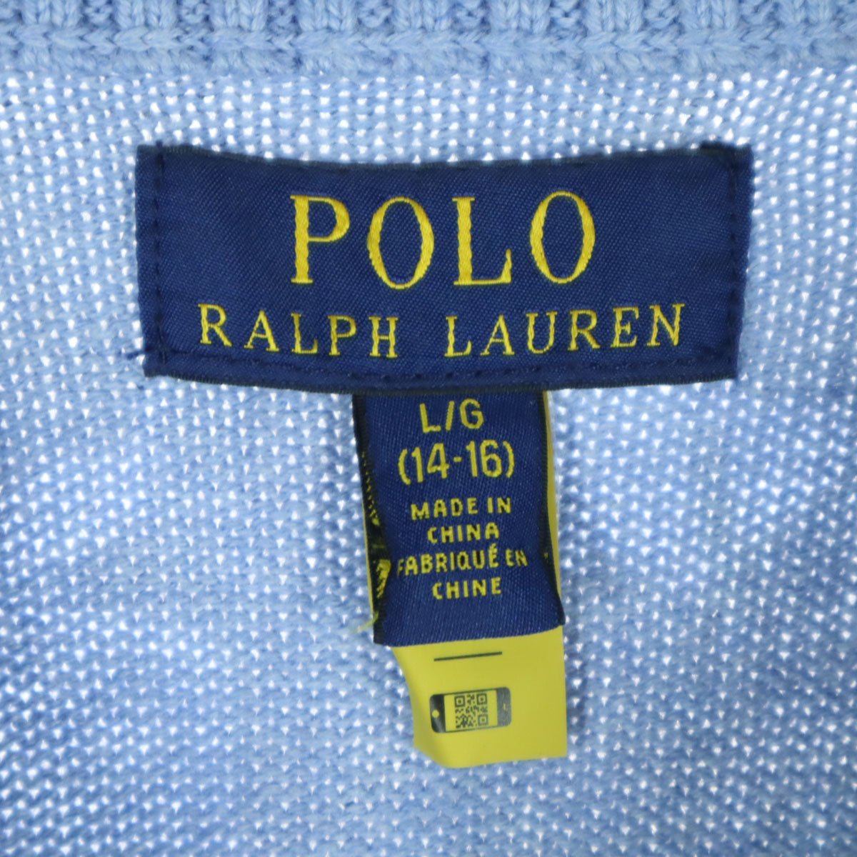 POLO RALPH LAUREN ポロラルフローレン ワンポイントロゴ 迷彩柄 長袖 ニットコンビ 中綿ジャケット 160 ネイビー キッズ