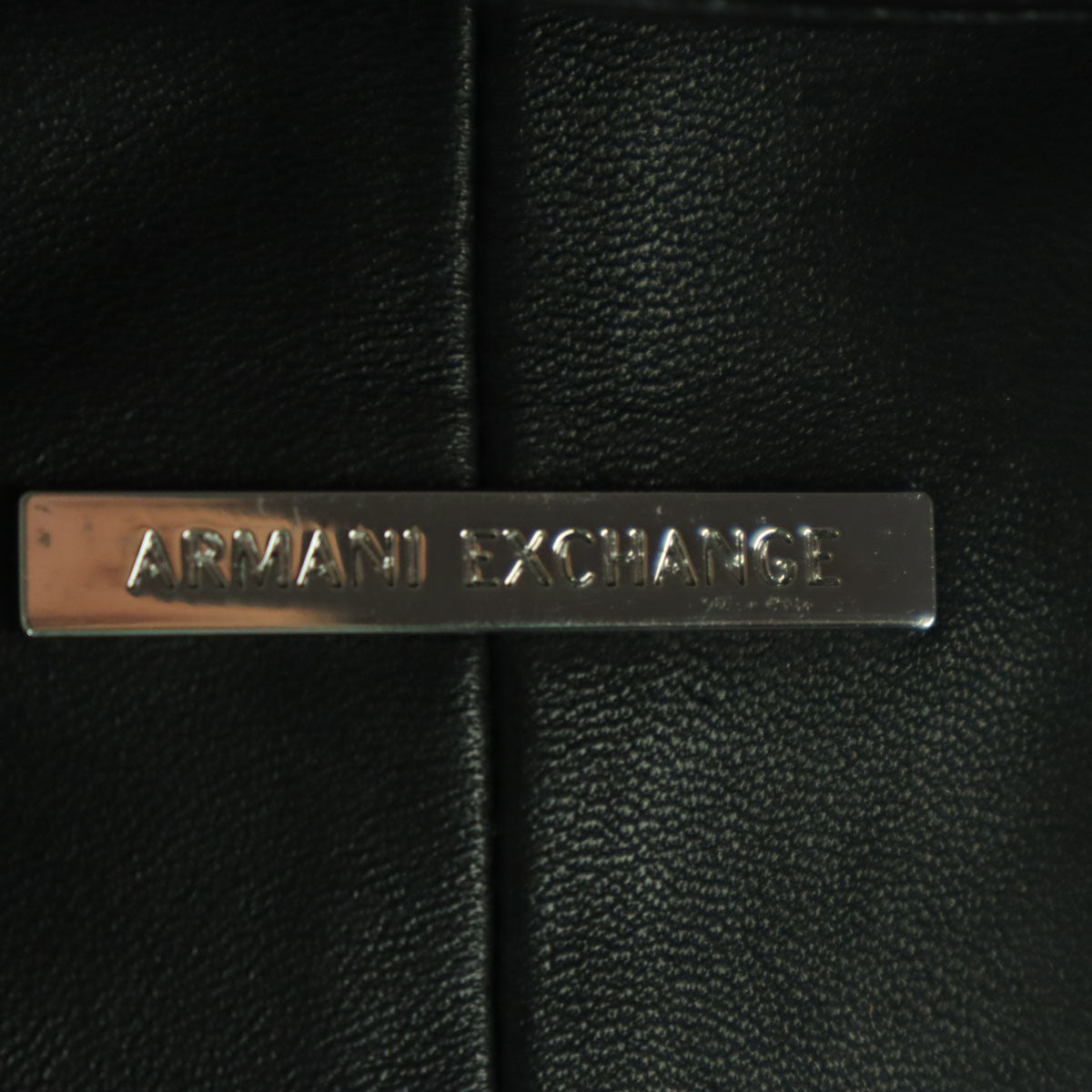 ARMANI EXCHANGE アルマーニエクスチェンジ 長袖 レザー ダブルライダースジャケット S ブラック 羊革 メンズ