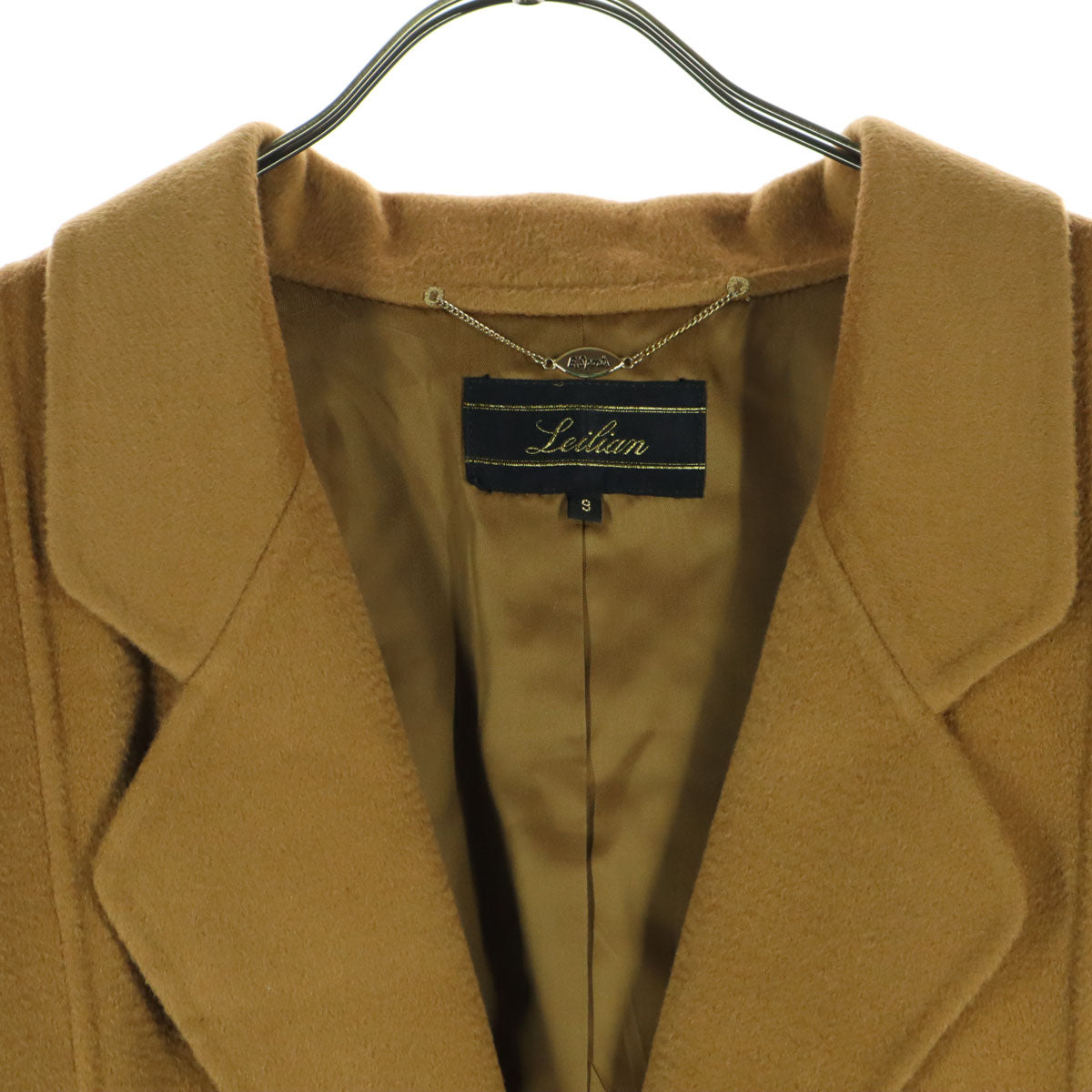 美品 Leilian レリアン カシミヤ ロングコート 9 ブラウン レディース