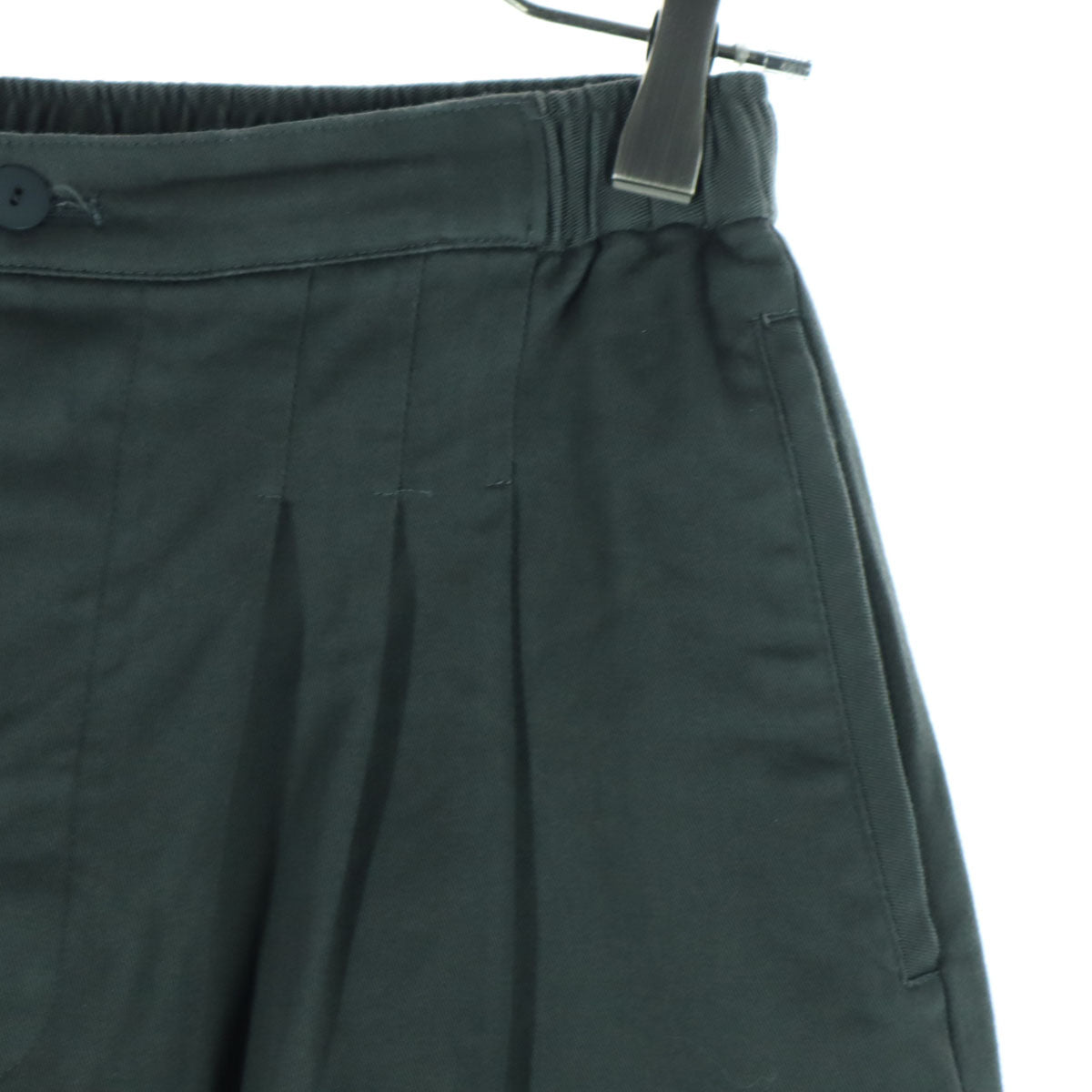 オローネ 日本製 ロングパンツ グレー レディース