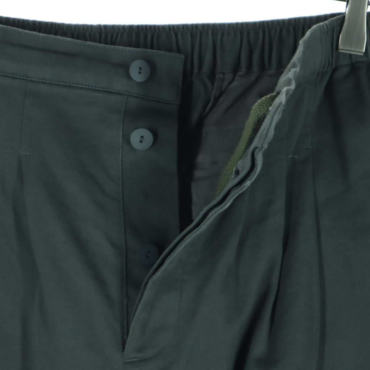 オローネ 日本製 ロングパンツ グレー レディース