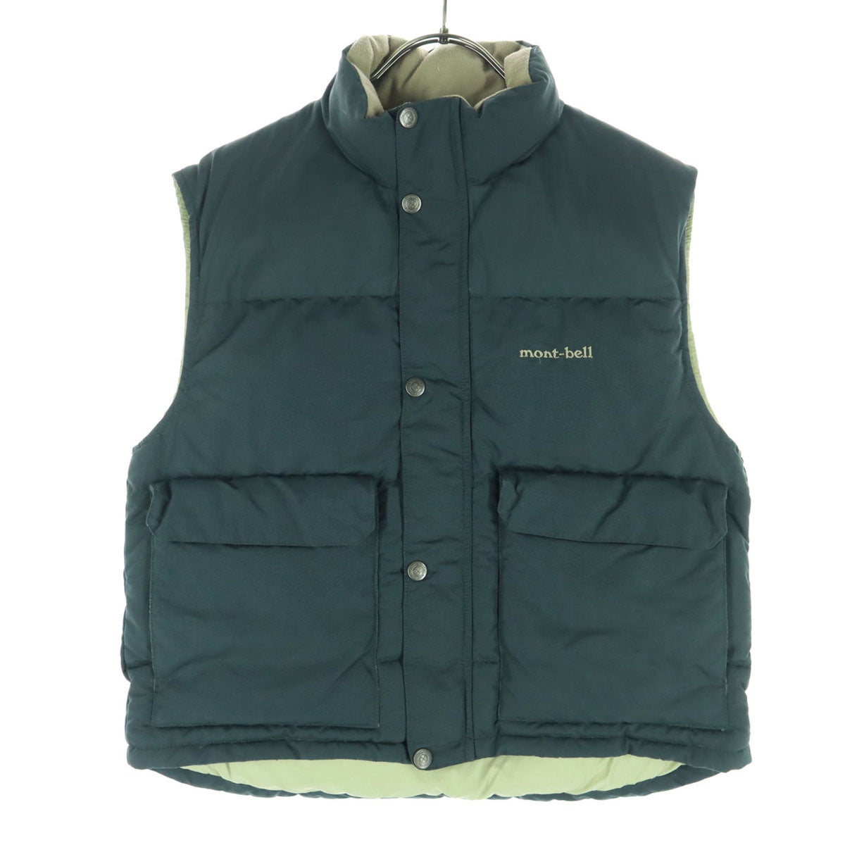 mont-bell モンベル ダウンベスト 140 グレー系 キッズ