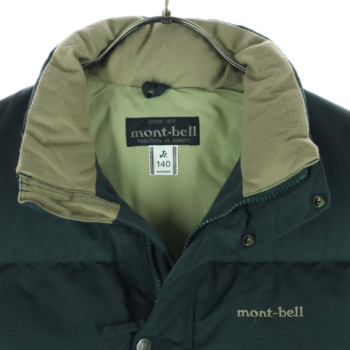 mont-bell モンベル ダウンベスト 140 グレー系 キッズ