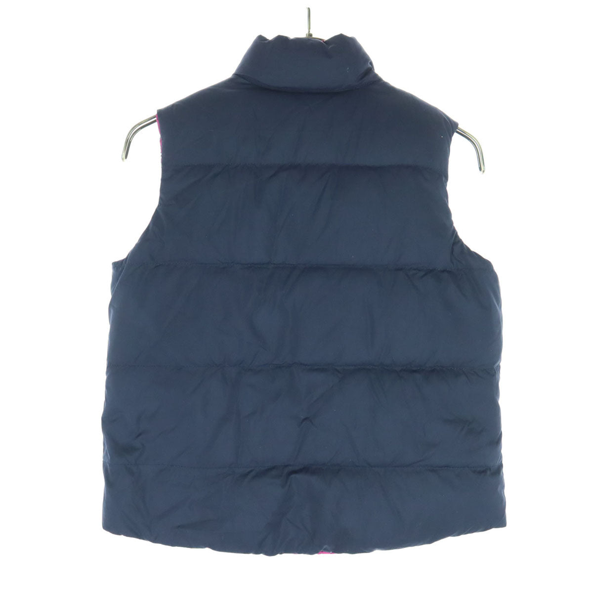 RALPH LAUREN ラルフローレン 総柄 リバーシブル ダウンベスト 140 ネイビー系 ピンク キッズ