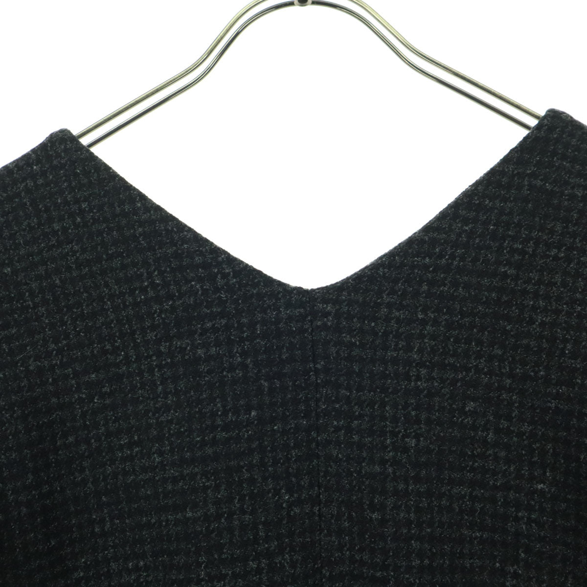 美品 ATON エイトン 日本製 ノースリーブ ロングワンピース 2 ブラック レディース