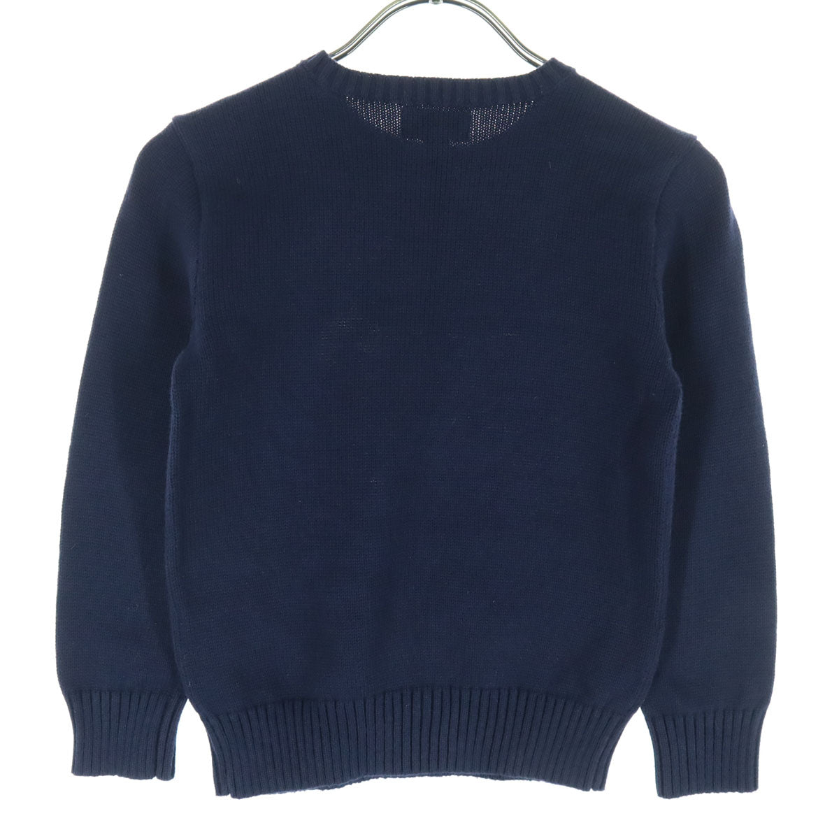POLO RALPH LAUREN ポロラルフローレン 動物柄 長袖 コットン ニット 120 ネイビー キッズ