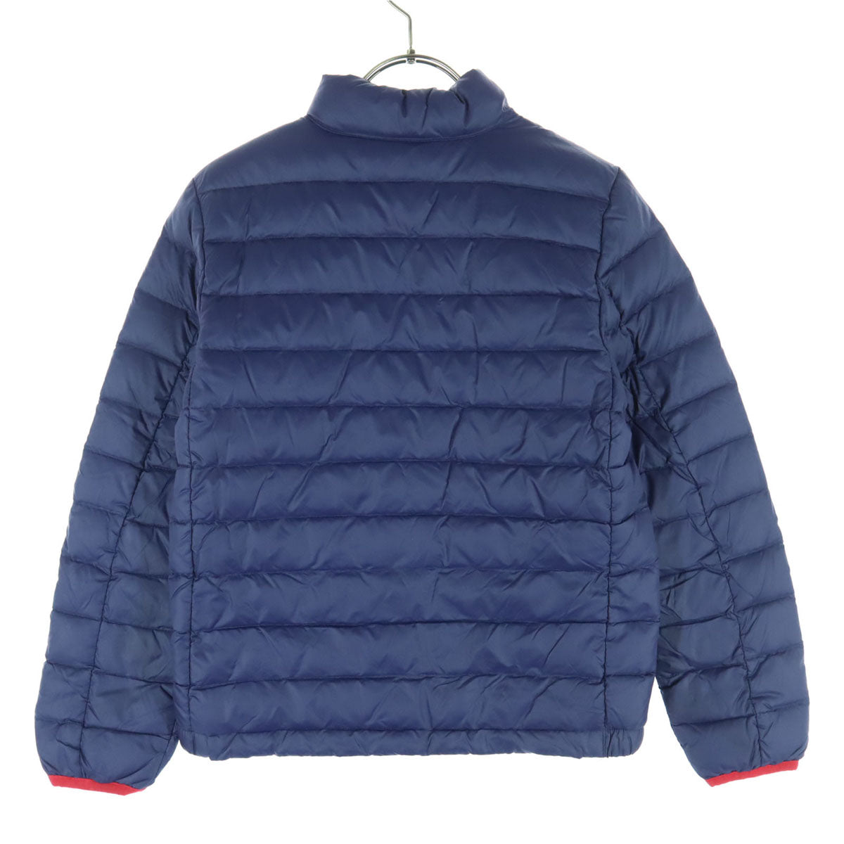 POLO RALPH LAUREN ポロラルフローレン ワンポイントロゴ ツートンカラー 長袖 ダウンジャケット 10-12 ネイビー キッズ