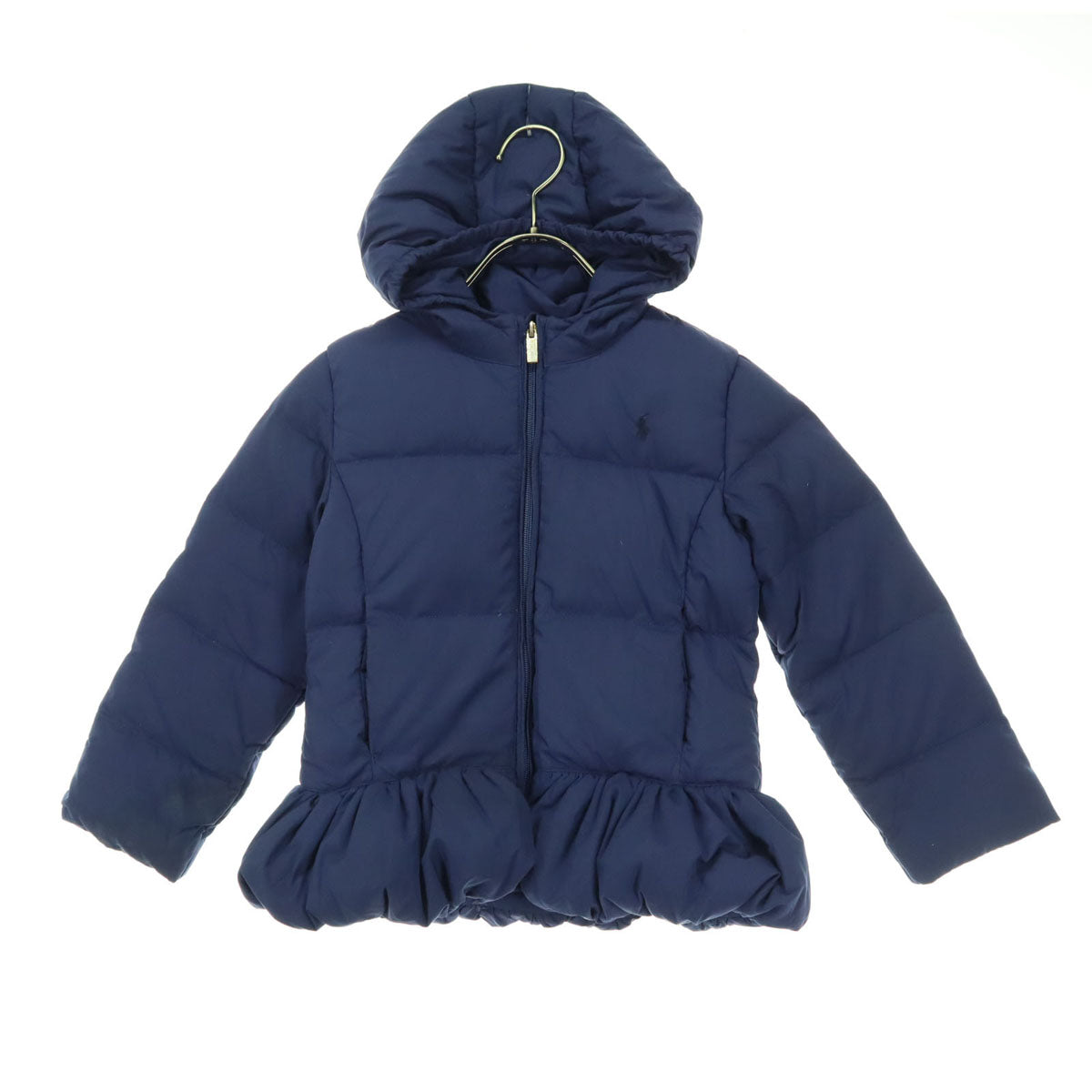 RALPH LAUREN ラルフローレン ワンポイントロゴ 長袖 ダウンジャケット 120 ネイビー キッズ