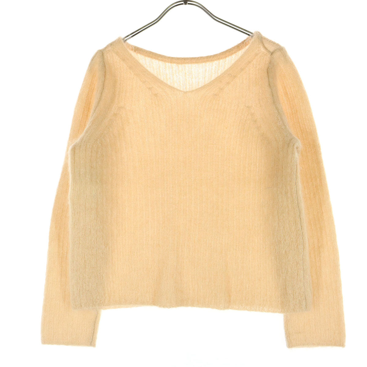 美品 ANAYI アナイ 長袖 ニット 38 ベージュ系 レディース