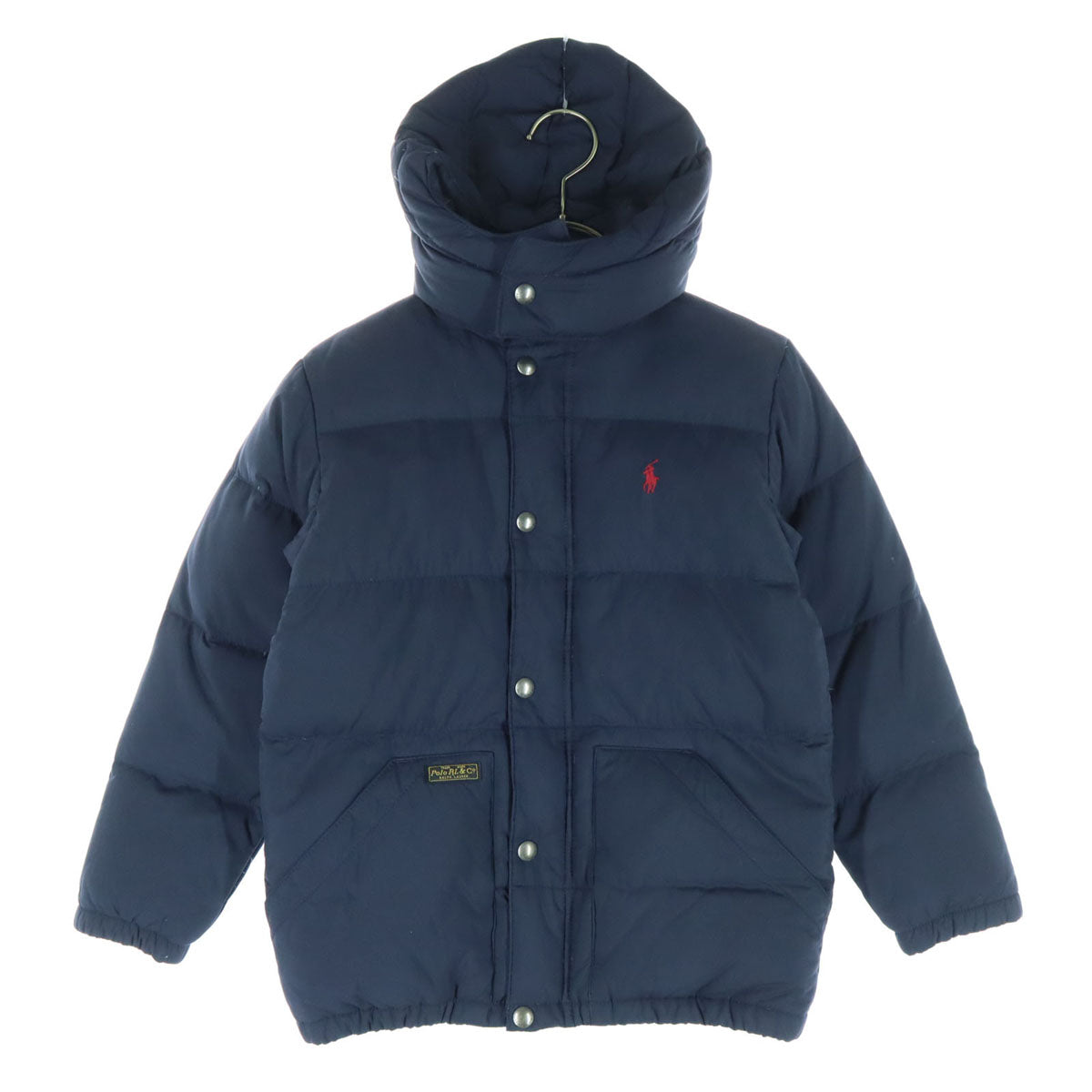 美品 Polo by Ralph Lauren ポロバイラルフローレン 長袖 ダウンジャケット 140 ネイビー キッズ