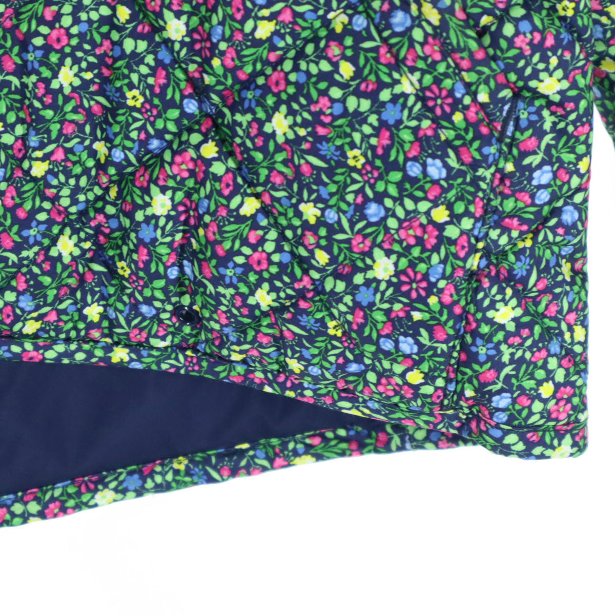 美品 POLO RALPH LAUREN ポロラルフローレン 小花柄 長袖 中綿ジャケット XL グリーン系 キッズ