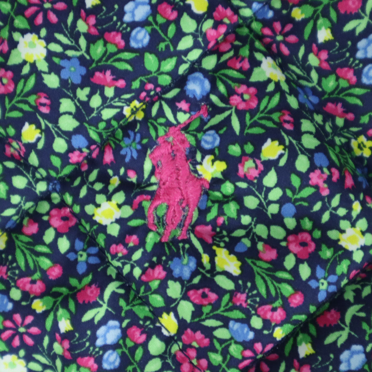 美品 POLO RALPH LAUREN ポロラルフローレン 小花柄 長袖 中綿ジャケット XL グリーン系 キッズ