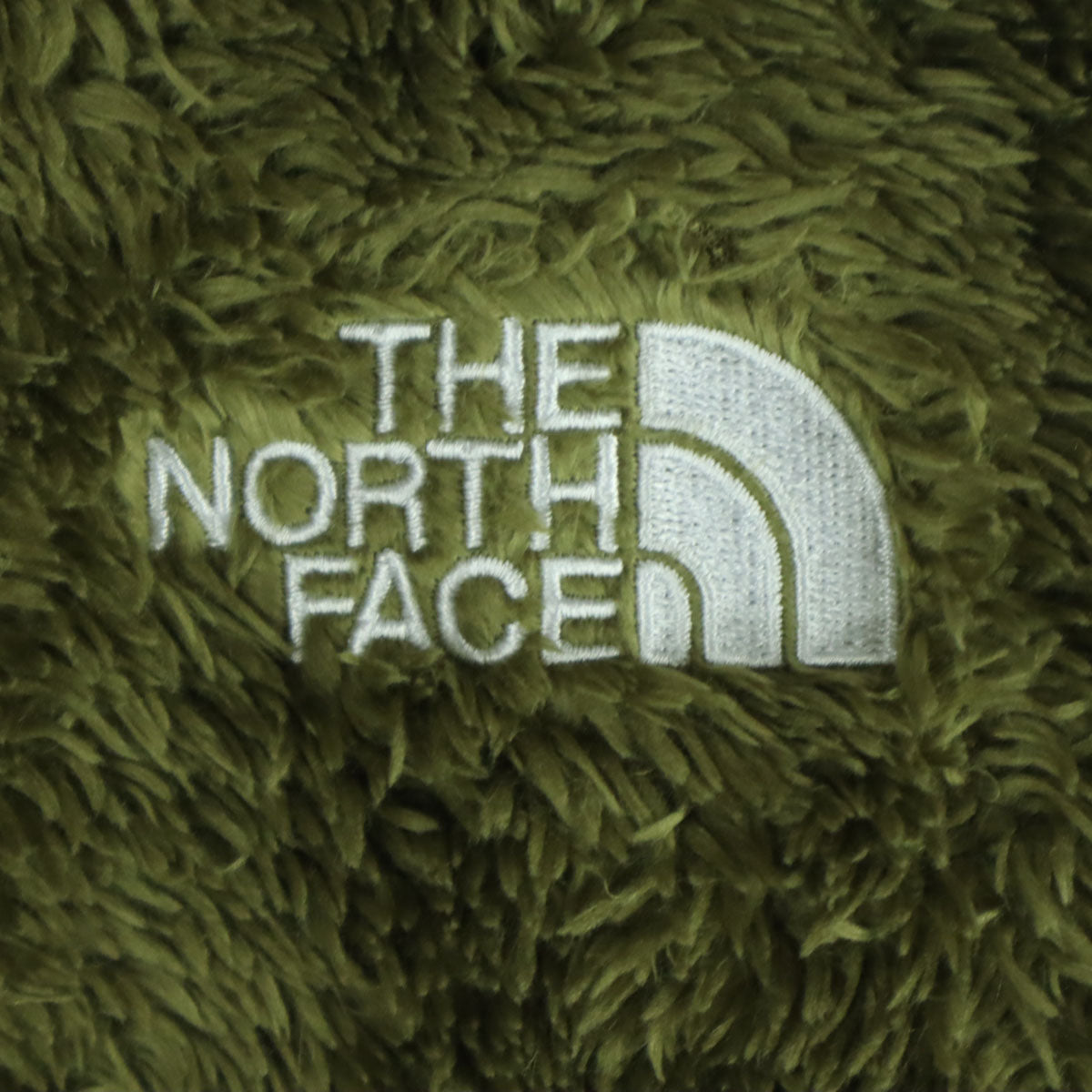 美品 THE NORTH FACE ノースフェイス 長袖 フリースジャケット 140 グリーン系 NAJ72045 キッズ