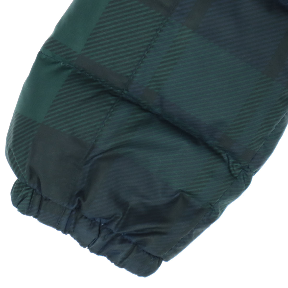 美品 RALPH LAUREN ラルフローレン チェック柄 フード取外し可 ダウンジャケット 6 グリーン キッズ