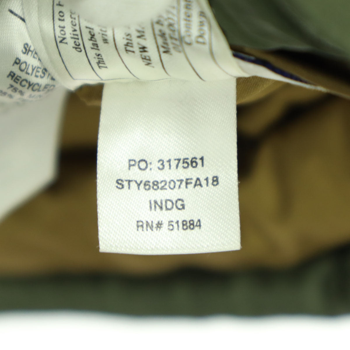 patagonia パタゴニア STY68207FA18 ワンポイントロゴ 長袖 ダウンパーカー M グリーン キッズ