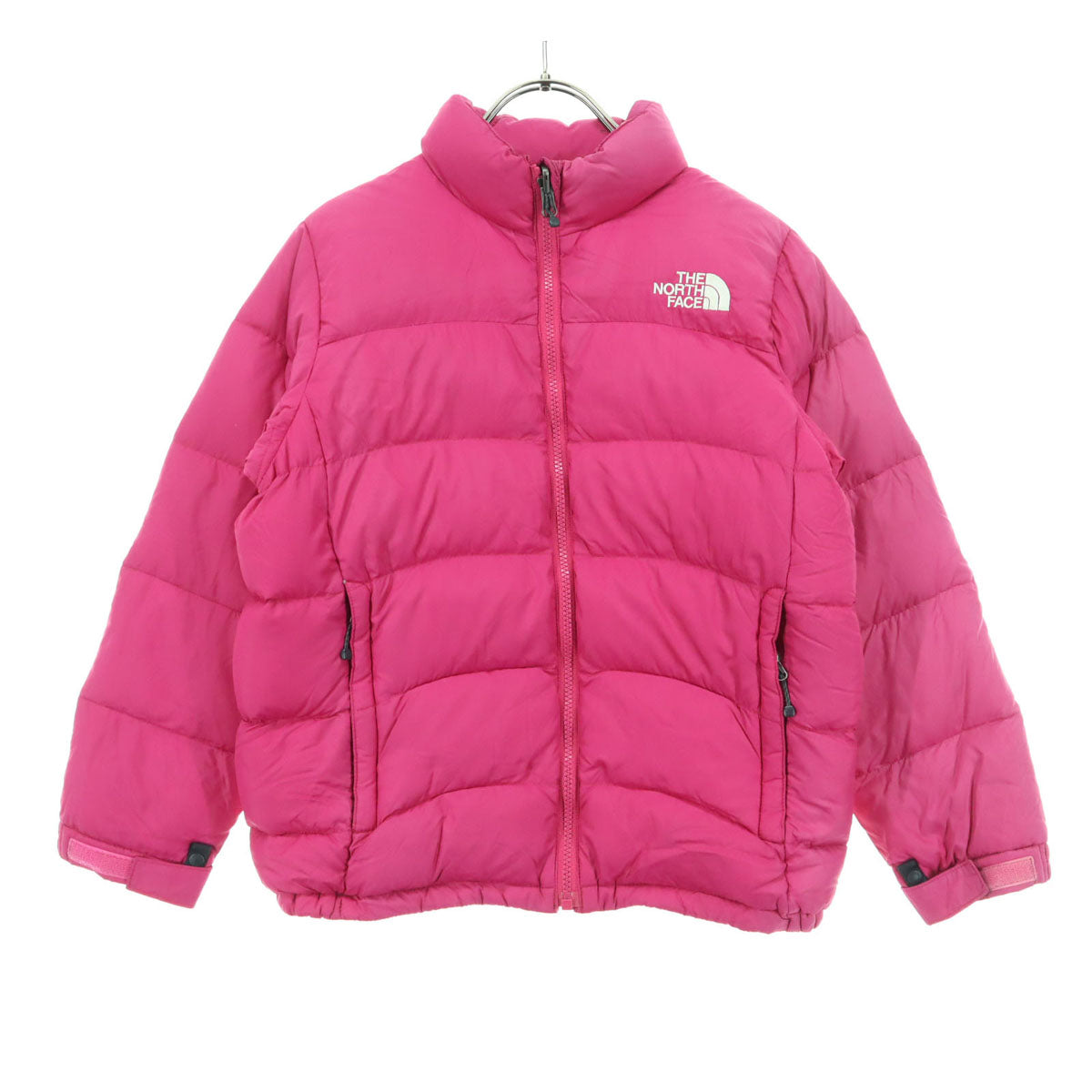 THE NORTH FACE ザノースフェイス ワンポイントロゴ 長袖 ダウンジャケット 140 ピンク NDJ91502 キッズ