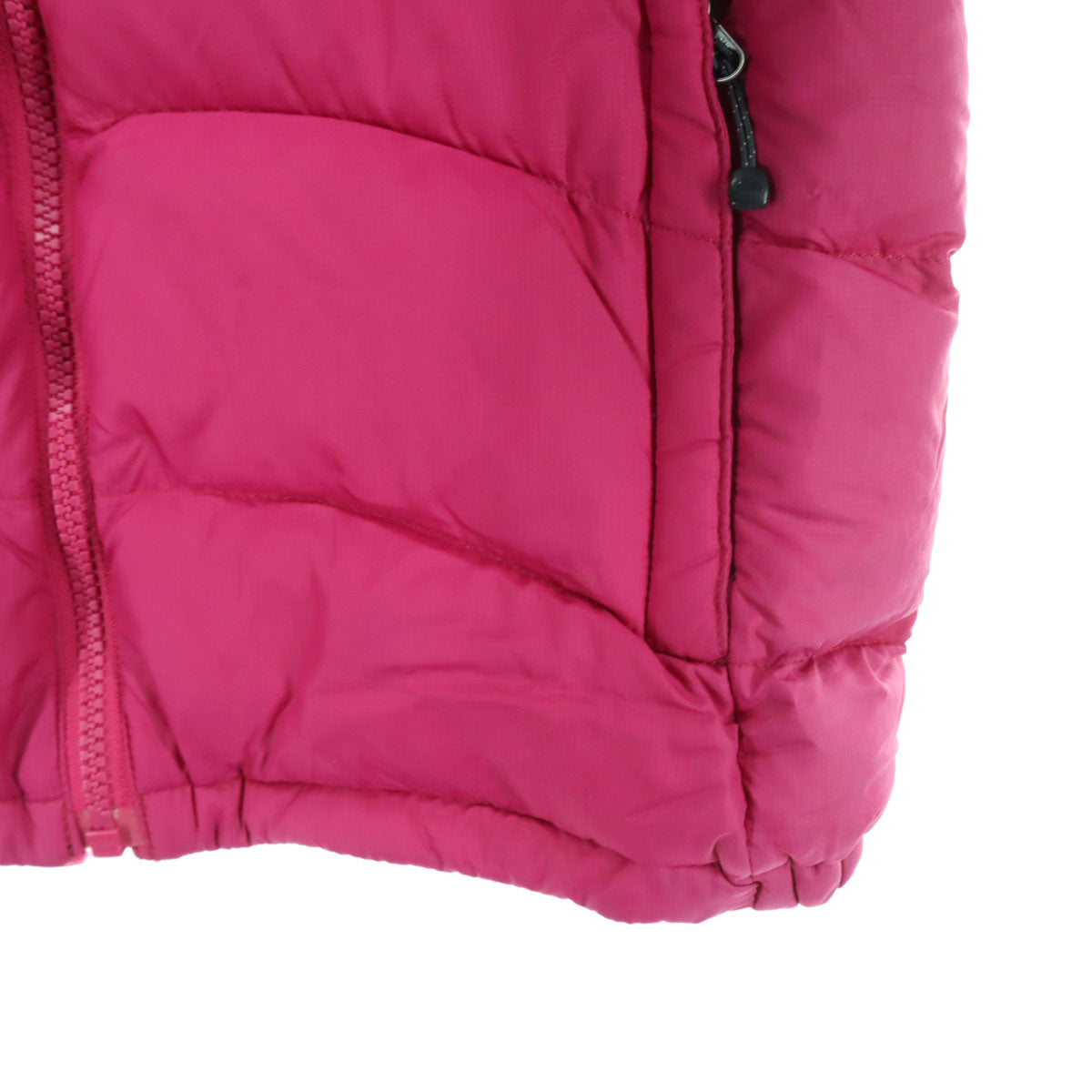 THE NORTH FACE ザノースフェイス ワンポイントロゴ 長袖 ダウンジャケット 140 ピンク NDJ91502 キッズ