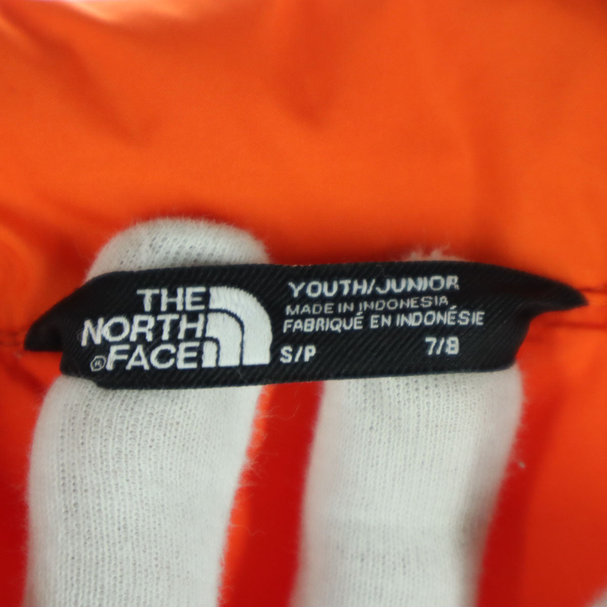 THE NORTH FACE ザノースフェイス ワンポイントロゴ 長袖 中綿ジャケット SP オレンジ NYJ52192Z キッズ