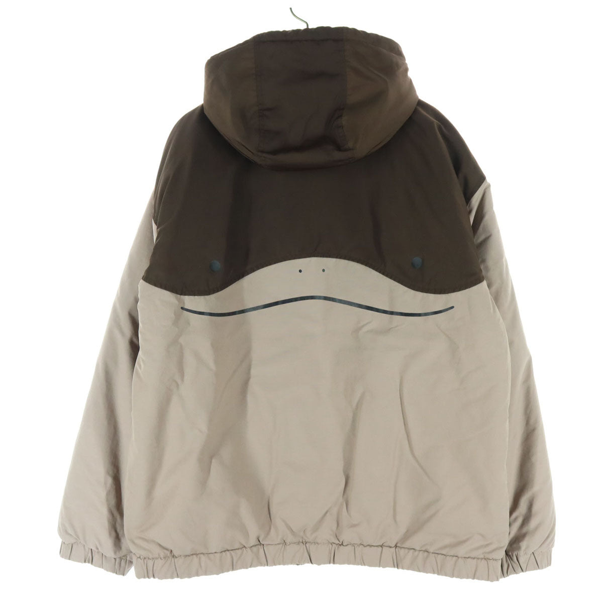 BRING A PICNIC ブリングアピクニック ドオー モチーフ ワッペン 長袖 中綿 フーディジャケット M ブラウン ポケモンセンター限定 メンズ