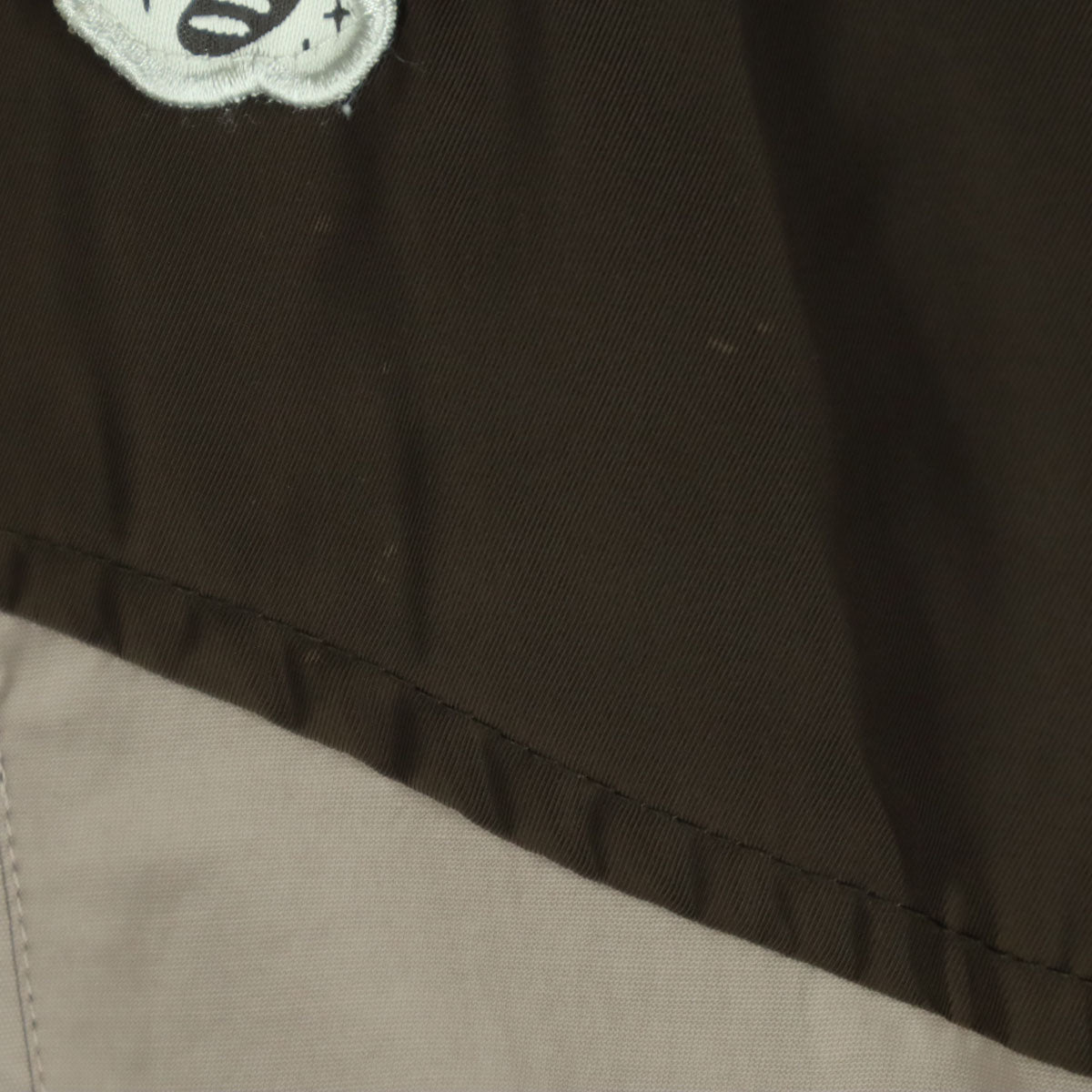 BRING A PICNIC ブリングアピクニック ドオー モチーフ ワッペン 長袖 中綿 フーディジャケット M ブラウン ポケモンセンター限定 メンズ