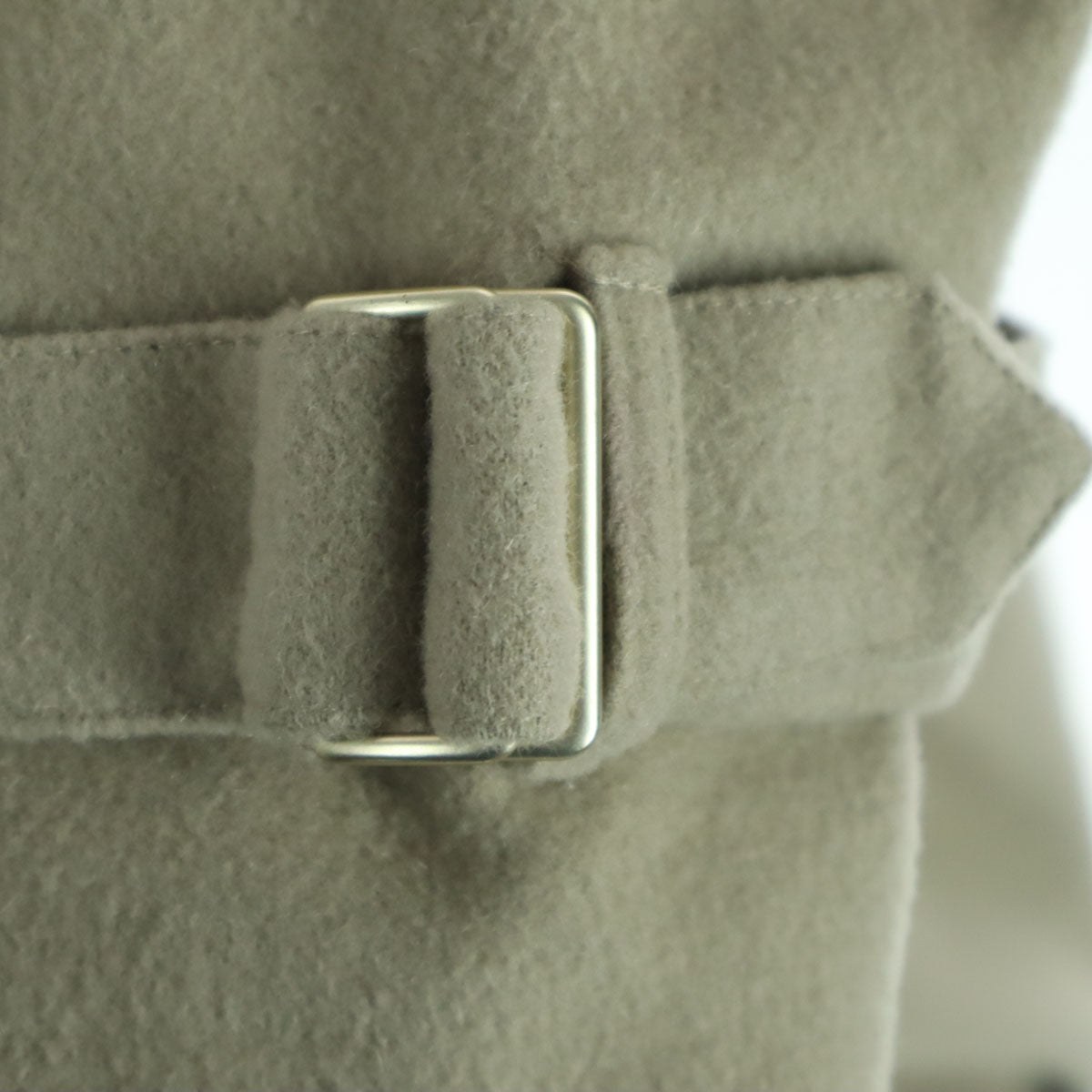 anuans アニュアンス ロング ウール トレンチコート F ベージュ レディース