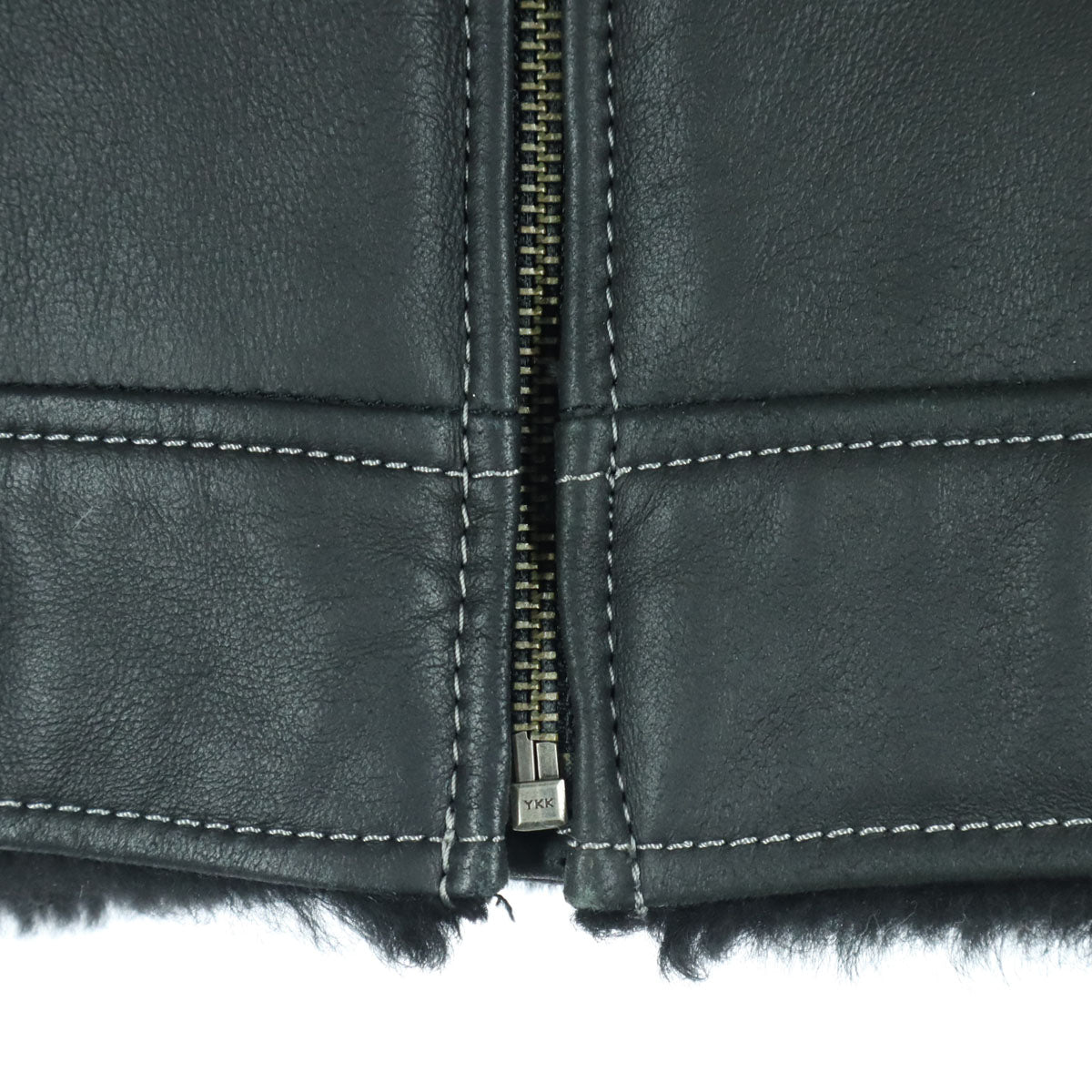 WIND ARMOR ウィンドアーマー 長袖 ムートン レザー シングルライダースジャケット M ブラック 羊革 レディース