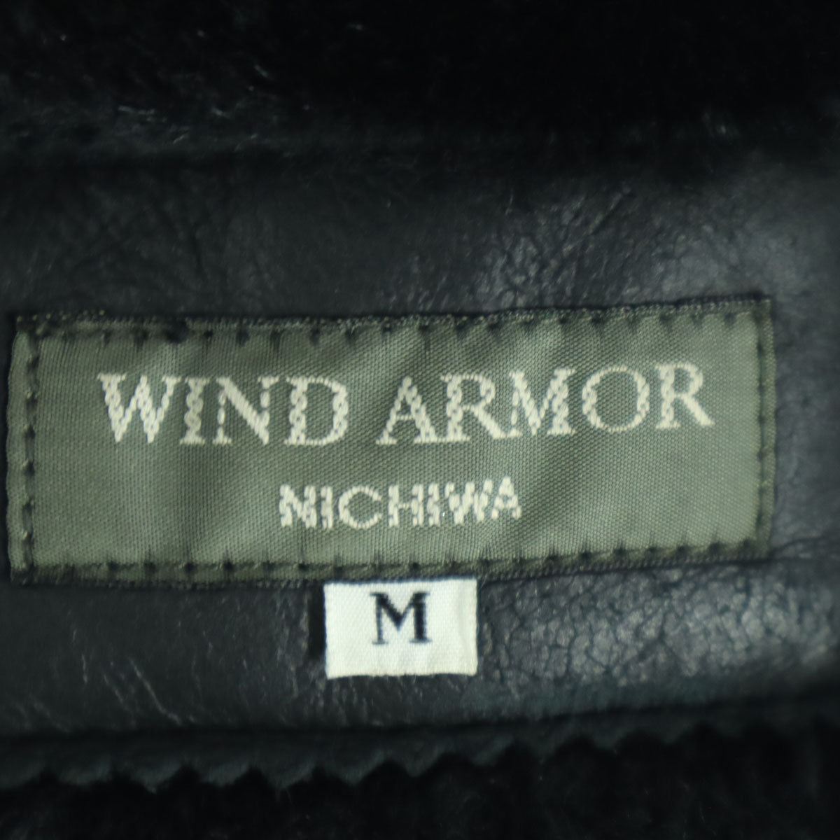 WIND ARMOR ウィンドアーマー 長袖 ムートン レザー シングルライダースジャケット M ブラック 羊革 レディース